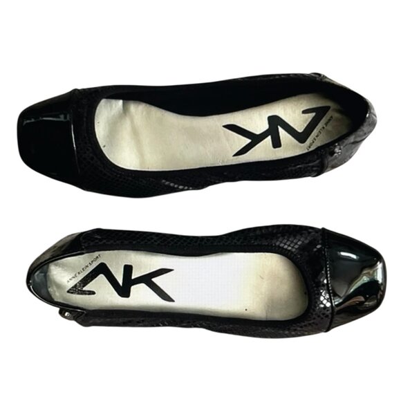 Anne Klein Faux Patent Leather Ballet Flats - 7 - Picture 4 of 5